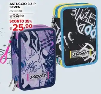 Iperal ASTUCCIO 3 ZIP SEVEN assortito offerta