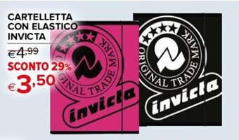 Iperal CARTELLETTA CON ELASTICO INVICTA offerta