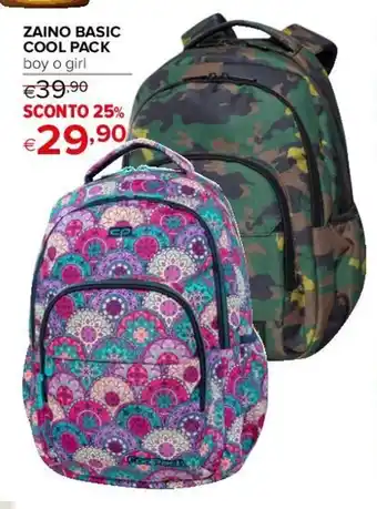 Iperal ZAINO BASIC COOL PACK boy o girl offerta