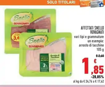 Conad Jocca Rovagnati Affettati Snello offerta