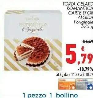 Conad Algida Torta Gelato Romantica offerta