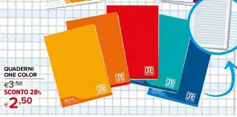 Iperal QUADERNI ONE COLOR offerta