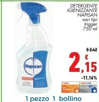 Conad Napisan Detergente Igienizzante offerta