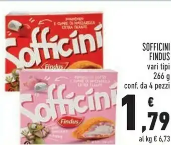 Conad Findus Sofficini Pomodoro Più Mozzarella Nuovi! 266 G(ml) offerta
