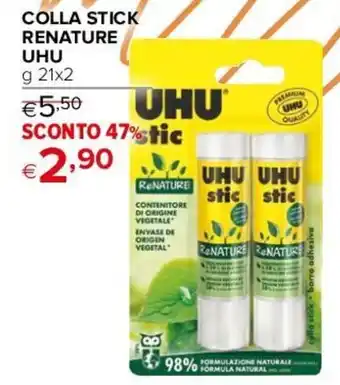 Iperal COLLA STICK RENATURE UHU g 21x2 offerta