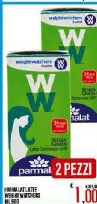 Gros Parmalat Latte parzialmente scremato offerta