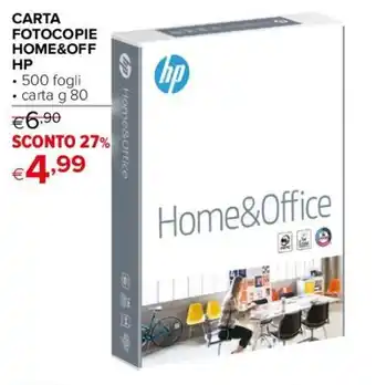 Iperal CARTA FOTOCOPIE HOME&OFF • 500 fogli • carta g 80 offerta