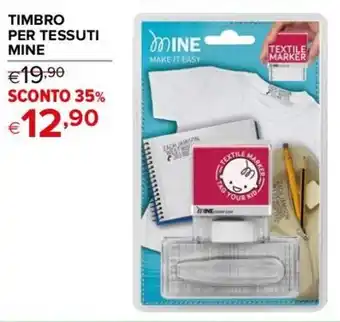 TIMBRO PER TESSUTI MINE