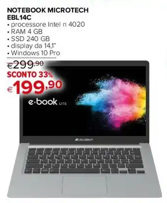 Iperal NOTEBOOK MICROTECH EBL14C offerta