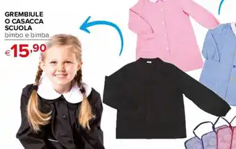 GREMBIULE O CASACCA SCUOLA bimbo e bimba