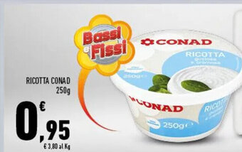 Conad RICOTTA CONAD 250 g offerta