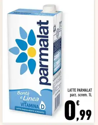 Conad LATTE PARMALAT parz. screm. 1L offerta