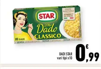 Conad DADI STAR vari tipi x10 offerta
