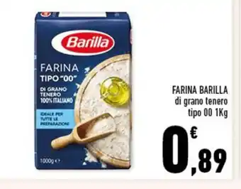 Conad FARINA BARILLA di grano tenero tipo 00 1Kg offerta