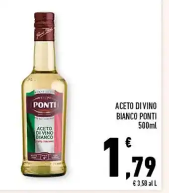 Conad ACETO DI VINO BIANCO PONTI 500ml offerta