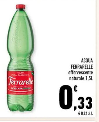 Conad ACQUA FERRARELLE effervescente naturale 1,5L offerta