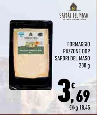 Conad FORMAGGIO PUZZONE DOP SAPORI DEL MASO 200 g offerta
