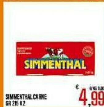 Gros Simmenthal Carne in scatola offerta