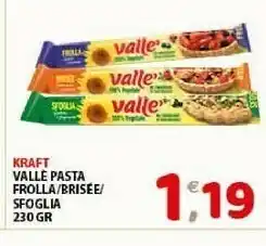 Mio Market Kraft Valle Pasta Sfoglia 230 G offerta
