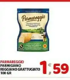 Mio Market Parmareggio Parmigiano Reggiano Grattugiato Fresco 100 G(ml) offerta