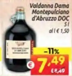 Valdanna Dama Montepulciano d'Abruzzo DOC 5 l