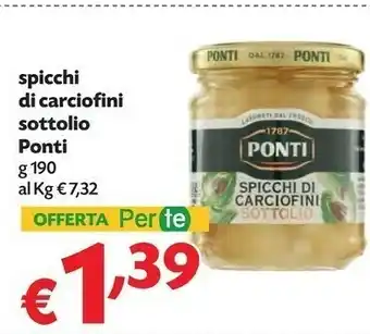 Pam Ponti Carciofini sott'olio offerta