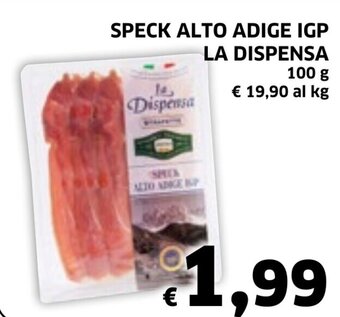Ecu Discount SPECK ALTO ADIGE IGP LA DISPENSA 100 g offerta