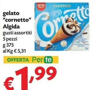 Pam Algida Cornetto offerta