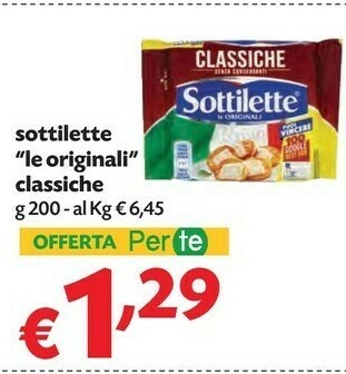 Pam Sottilette offerta