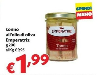 Pam Emperatriz Tonno offerta