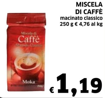Ecu Discount MISCELA DI CAFFÈ macinato classico 250 g offerta