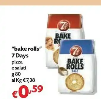Pam Bake Rolls 7 Days Pizza E Salati offerta