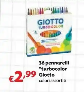 Pam FILA Astuccio 36 pennarelli turbo color giotto offerta