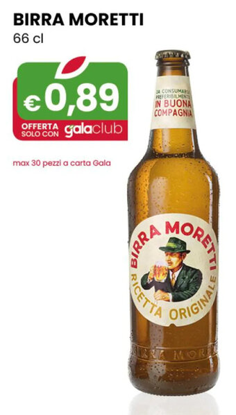 Gala Supermercati BIRRA MORETTI 66 cl offerta