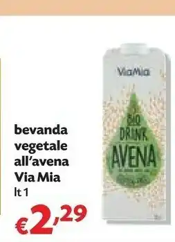 Pam Via mia Bevanda Vegetale All'Avena offerta