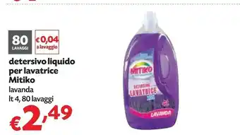 Mitiko Detersivo Liquido Per Lavatrice
