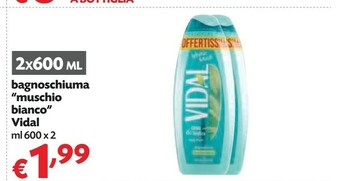 Pam Vidal Bagnoschiuma Muschio Bianco offerta