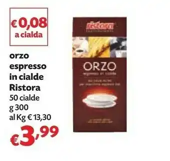 Pam Ristora Orzo Espresso In Cialde offerta