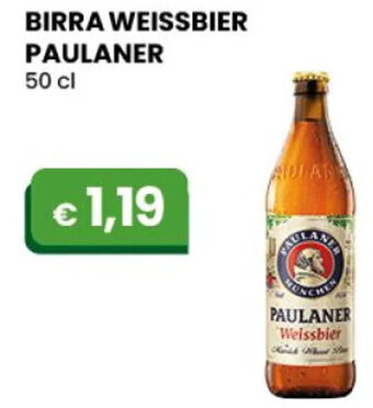 Gala Supermercati BIRRA WEISSBIER PAULANER 50 cl offerta
