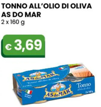 Gala Supermercati TONNO ALL'OLIO DI OLIVA AS DO MAR 2 x 160 g offerta
