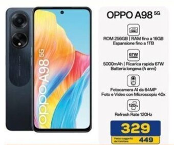 Euronics OPPO A98 5G offerta