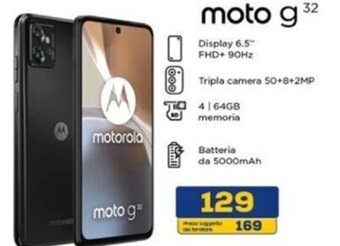 Euronics Motorola moto g32 offerta