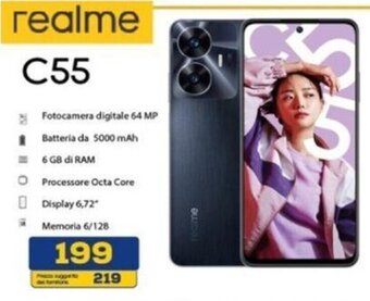 Euronics realme C55 offerta