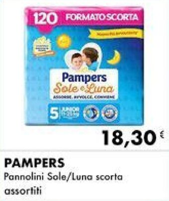 Iper Tosano PAMPERS Pannolini Sole/Luna scorta assortiti offerta