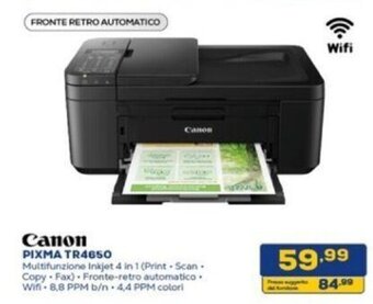 Euronics Canon PIXMA TR4650 offerta