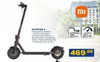 Euronics Xiaomi SCOOTER 4 Monopattino elettrico offerta