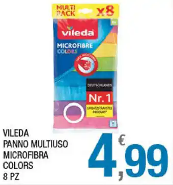 Splendidi e Splendenti Vileda Panno Multiuso Microfibra Colors 8pz offerta