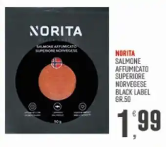 NORITA SALMONE AFFUMICATO SUPERIORE NORVEGESE BLACK LABEL GR. 50