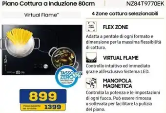 Euronics Samsung Piano Cottura a Induzione 80cm offerta