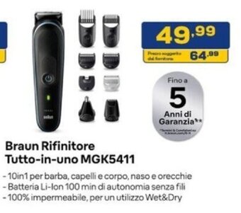 Euronics Braun Rifinitore Tutto-in-uno MGK5411 offerta